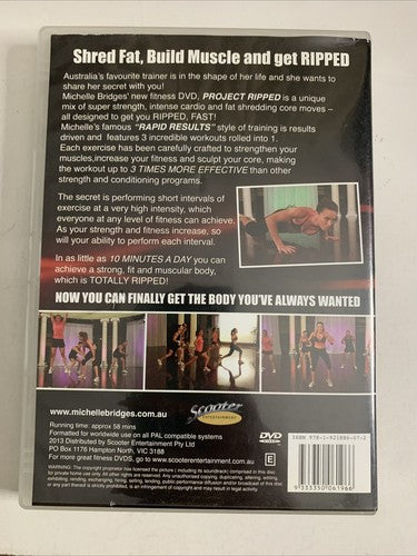 Michelle Bridges Project Ripped : Build Muscle Shred Fat (DVD) All Regions