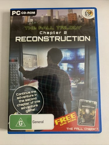 The Fall Trilogy: Chapter 2 Reconstruction PC Windows CD-ROM Hidden Game NEW
