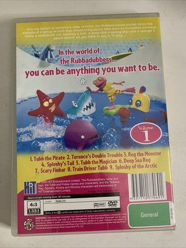 Rubbadubbers: Volume 1 (DVD, 2007) ABC Kids Animation Region 4