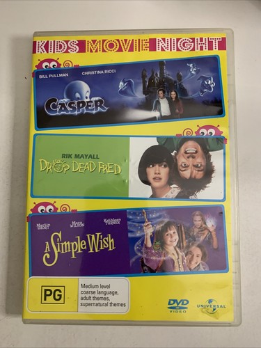 Casper / Drop Dead Fred / A Simple Wish (DVD, 3-Disc) Region 4