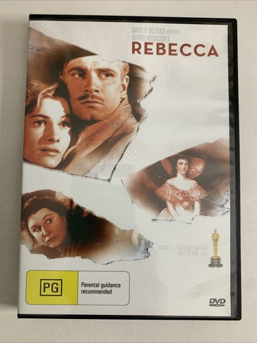 Rebecca (DVD, 1940) Laurence Olivier, Alfred Hitchcock Film All Regions NEW