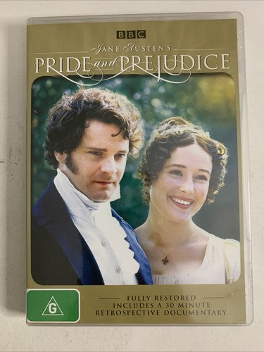 Pride and Prejudice (Remastered, DVD, 1995, 2-Disc) Colin Firth BBC Region 4 NEW