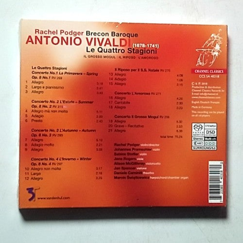 Antonio Vivaldi, Rachel Podger, Brecon Baroque – Le Quattro Stagioni (SACD 2018)