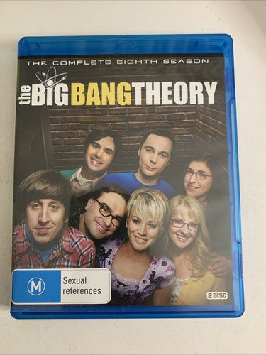 The Big Bang Theory : Season 8 (Blu-ray, 2015, 2-Disc) Region B