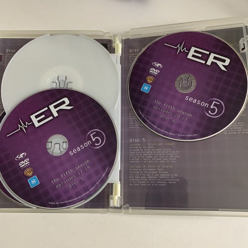 ER : The Complete Season 5 (DVD, 1998, 6-Disc) Region 4