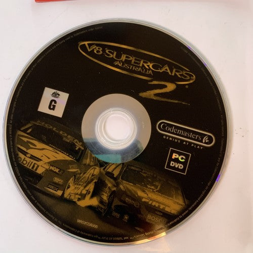 V8 Supercars Australia 2 PC Windows DVD-ROM Codemaster Car Racing Game Complete