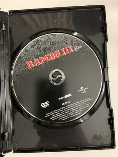 Rambo 3 (DVD, 1988) Sylvester Stallone Region 4