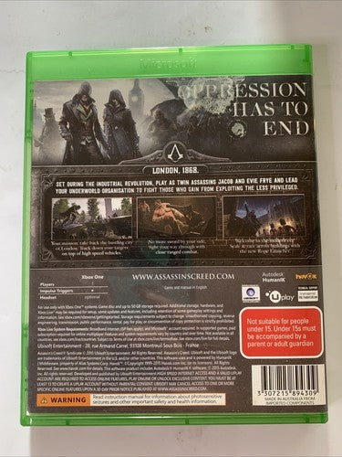 Assassin’s Creed: Syndicate Microsoft XBOX One Ubisoft Game