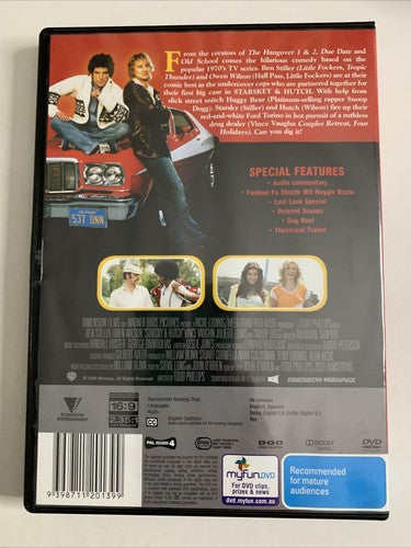 Starsky & Hutch (DVD, 2004) Ben Stiller, Snoop Dogg, Owen Wilson Region 4 NEW