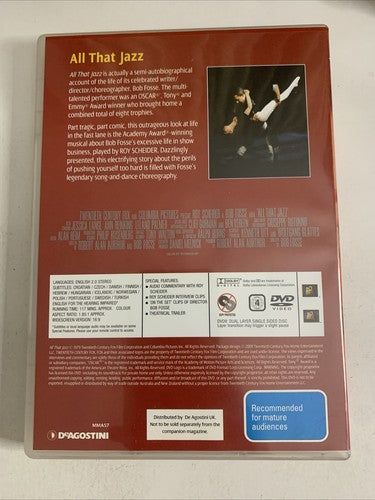 All That Jazz (DVD, 1979) Ann Reinking, Jessica Lange, Roy Scheider Region 4 NEW