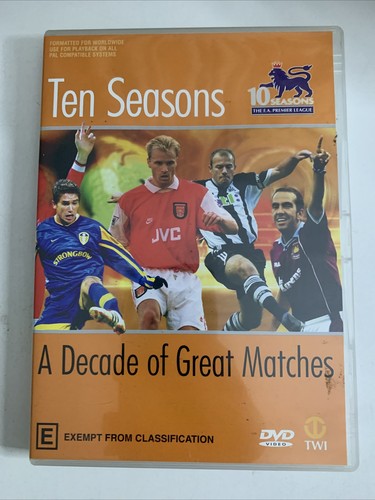 EPL Premier League Ten Seasons: A Decade of Great Matches (DVD, 2003) All Region