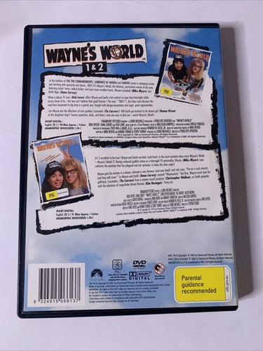Wayne's World 1 & 2 : The Complete Epic (DVD, 2003, 2-Disc) Mike Myers Region 4
