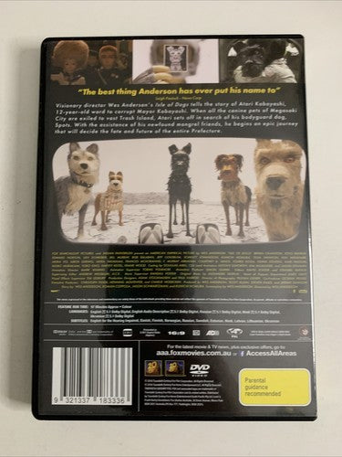 Isle of Dogs (DVD, 2018) Bill Murray, Edward Norton, Scarlett Johansson Region 4