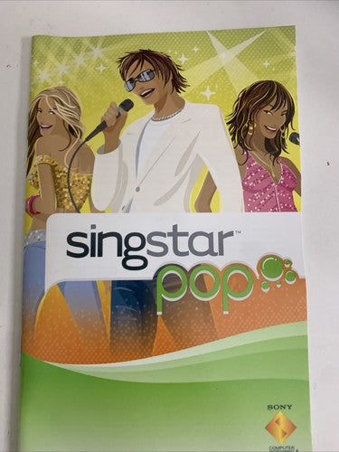 SingStar Pop PS2 Sony PlayStation 2 PAL Karaoke Music Game Complete