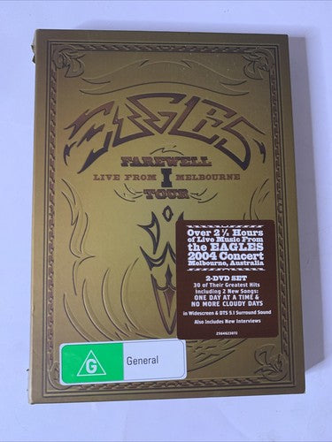 Eagles – Farewell 1 Tour - Live From Melbourne (DVD, 2004) Region 4