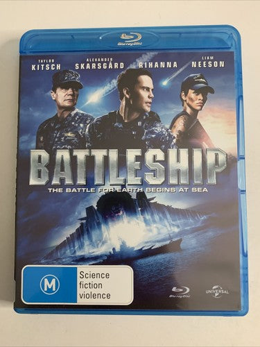 Battleship (Blu-ray, 2012) Liam Neeson, Taylor Kitsch, Rihanna Region B