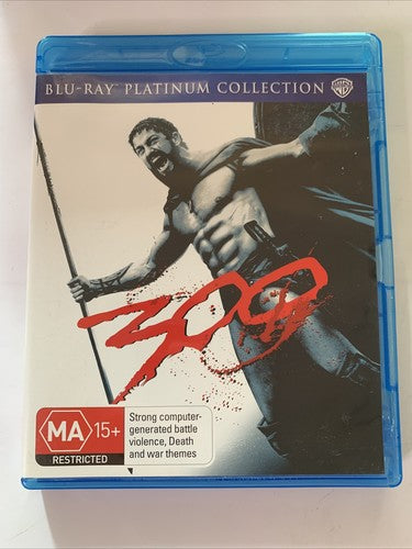 300 (Platinum Edition, Blu-ray, 2006) Gerard Butler, Lena Headey Region B