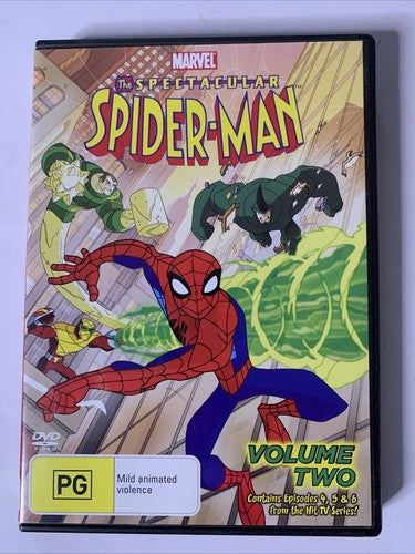 The Spectacular Spiderman : Vol 2 (DVD, 2008) Animation Region 4