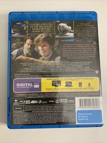 Fantastic Beasts and Where To Find Them (Blu-ray, 2016) Region B