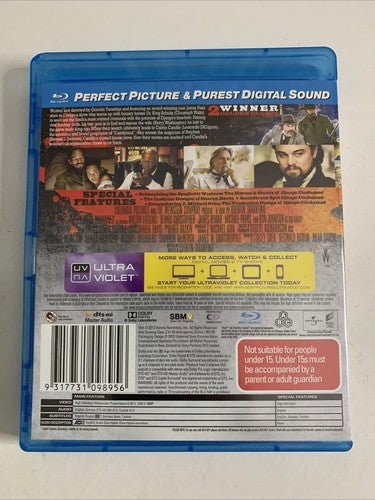 Django Unchained (Blu-ray, 2012) Christoph Waltz, Jamie Foxx All Regions