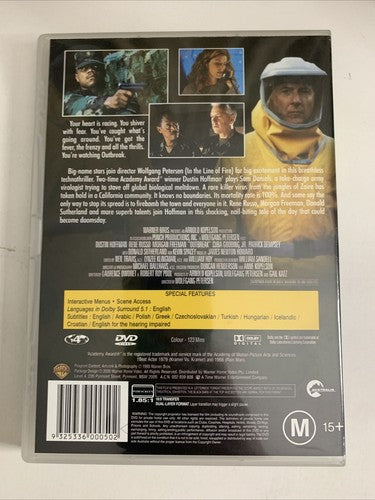 Outbreak (DVD, 1995) Donald Sutherland, Dustin Hoffman, Rene Russo Region 4