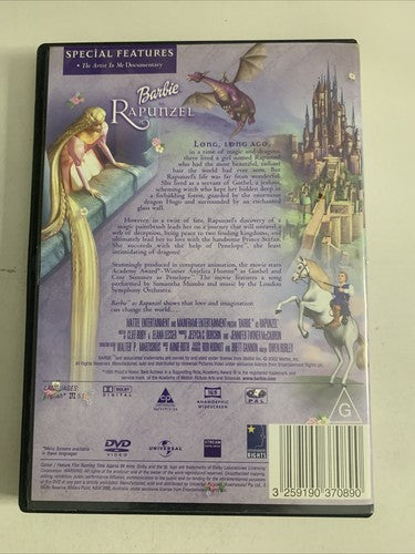 Barbie as Rapunzel (DVD, 2001) Animated Movie Region 4