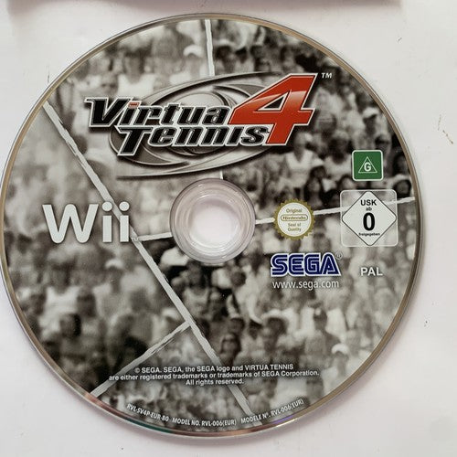 Virtua Tennis 4 Nintendo Wii PAL SEGA Game Complete