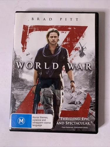 World War Z (DVD, 2013) Brad Pitt  Region 4