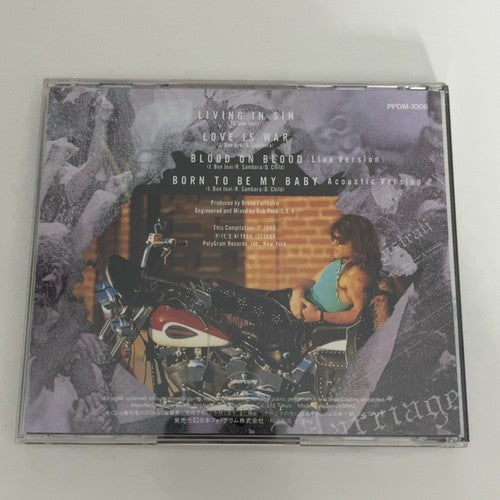 Bon Jovi – Living In Sin (CD, 1990) Japan PPDM-1006