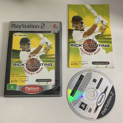 Ricky Ponting International Cricket 2005 PS2 PlayStation 2 PAL Game Complete