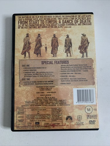 Once Upon a Time in the West (DVD, 1968) Charles Bronson, Henry Fonda NEW