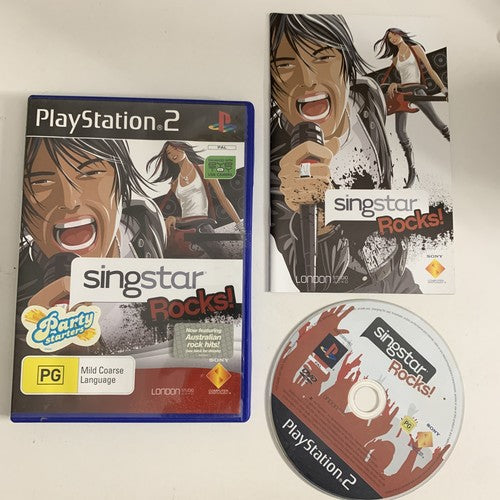 Singstar Rocks! PS2 Sony PlayStation 2 Karaoke Game Complete