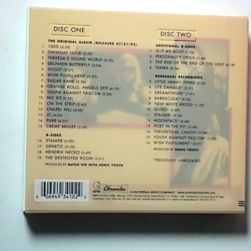 Sonic Youth – Dirty (CD, 2003, 2-Disc) US Deluxe Edition 069 493 410-2