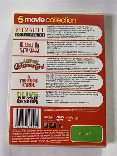 Miracle On 34Th St 1947 & 1994/ All Dog Christmas / Christmas Carol / Olive DVD