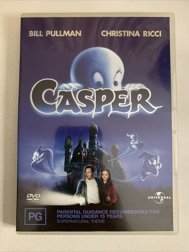 Casper (DVD, 1995) Bill Pullman, Eric Idle, Christina Ricci Region 4 &2