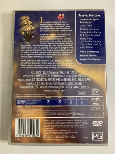 Treasure Planet (DVD, 2002) Disney Animation Film Region 4