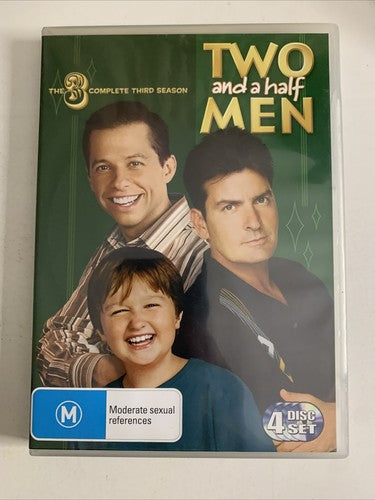 Two and a Half Men : Season 3 (DVD, 2005, 4-Disc) Charlie Sheen Region 4