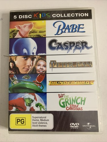 Babe / Casper / Peter Pan / Thunderbirds / The Grinch Stole Christmas  (DVD)