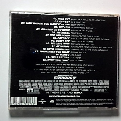 Original Motion Picture Soundtrack Furious 7 (CD, 2015) Australia 7567867056