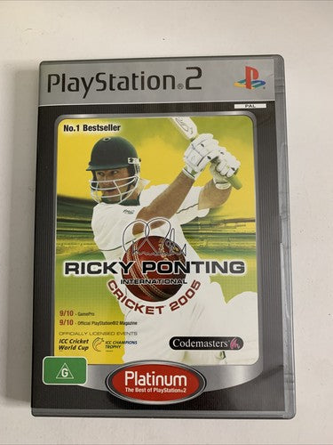 Ricky Ponting International Cricket 2005 PS2 PlayStation 2 PAL Game Complete