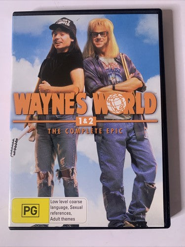 Wayne's World 1 & 2 : The Complete Epic (DVD, 2003, 2-Disc) Mike Myers Region 4