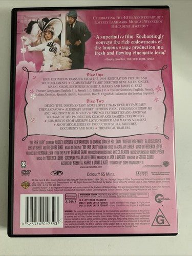 My Fair Lady (40th Anniversary Edition, DVD, 1964, 2-Disc) Audrey Hepburn