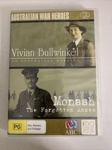War Heroes: Vivian Bullwinkel / Monash The Forgotten ANZAC (DVD, 2-Disc) Region4