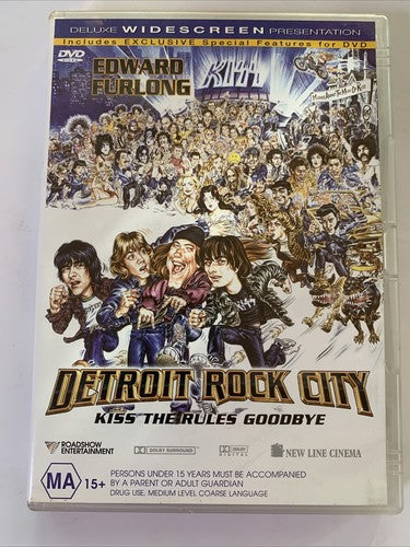 Detroit Rock City (DVD, 1999) Sam Huntington, Edward Furlong Region 4 NEW