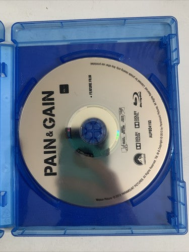 Pain & Gain (Blu-ray, 2013) Dwayne Johnson, Ed Harris, Mark Wahlberg Region B