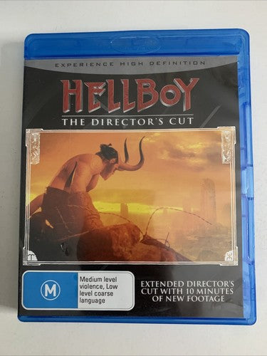 Hellboy (Director's Cut, Blu-ray, 2004) Ron Perlman, John Hurt  All Regions