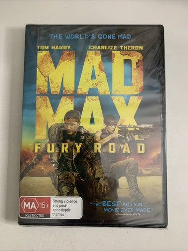 Mad Max: Fury Road (DVD, 2015) Tom Hardy Region 4 NEW Sealed
