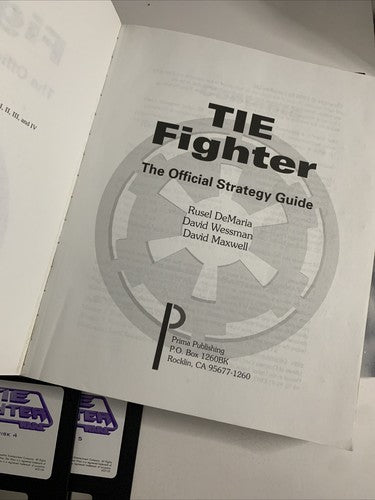 Star Wars: Tie Fighter PC 3.5'' Floppy Disc Boxed + Strategy Book Guide