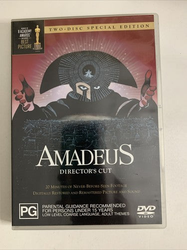 Amadeus (The Director's Cut, DVD, 1984, 2-Disc)  F. Murray Abraham Region 4