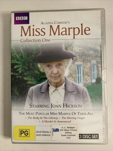 Agatha Christie's Miss Marple : Collection 1 (DVD, 1984, 3-Disc) BBC Region 4